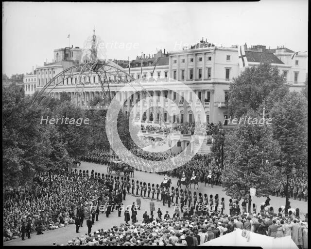 Coronation of Queen Elizabeth II, The Mall, City of Westminster, London, 1953. Creator: Ministry of Works.