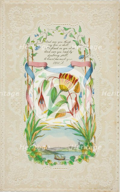 And Can You Think (valentine), c. 1850. Creator: George Kershaw.