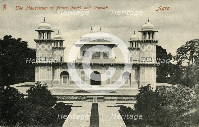 'The Mausoleum of Prince Itmad-ood-Dowlah. Agra'.  Creator: Unknown.