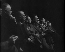 Spectators Watching a Wrestling Match, 1930s. Creator: British Pathe Ltd.