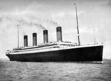 RMS 'Olympic', White Star Line ocean liner, 1911-1912.Artist: FGO Stuart