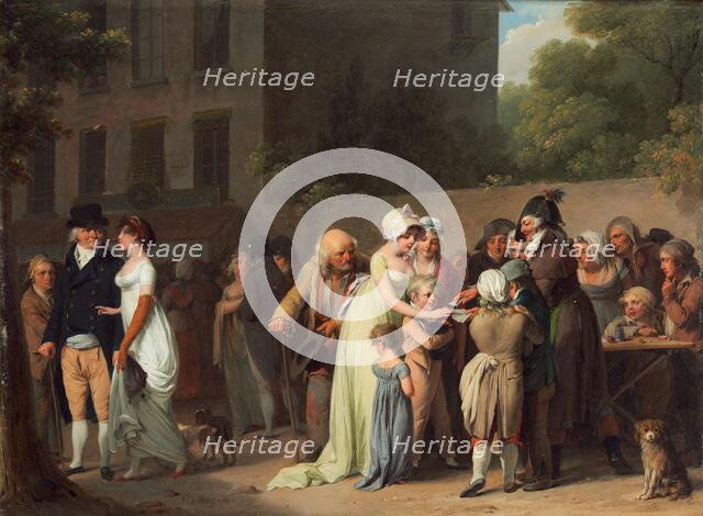 The Card Sharp on the Boulevard, 1806. Creator: Louis Leopold Boilly.