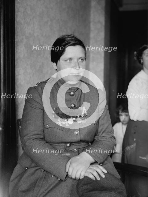 Com'd'r. Marie Bochkareva, 18 Feb 1918. Creator: Bain News Service.