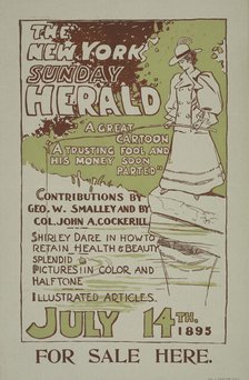 The New York Sunday herald. July 14th 1895., c1895. Creator: Charles Hubbard Wright.