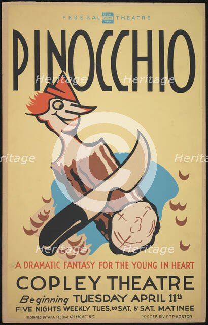 Pinocchio, Boston, 1939. Creator: Unknown.
