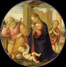 Worshipping the Christ Child, 1480-1515. Creator: Master Allegro.