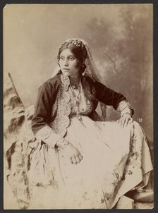 Portrait of a woman, about 1870. Creator: Unknown.