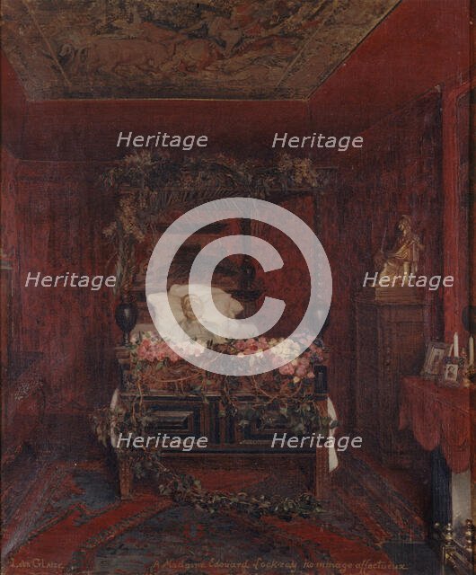 Victor Hugo sur son lit de mort, 22–05–1885 — 23–5–1885. Creator: Pierre-Paul-Leon Glaize.