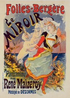 Affiche pour les Folies-Bergère "Le Miroir", c1899. Creator: Jules Cheret.
