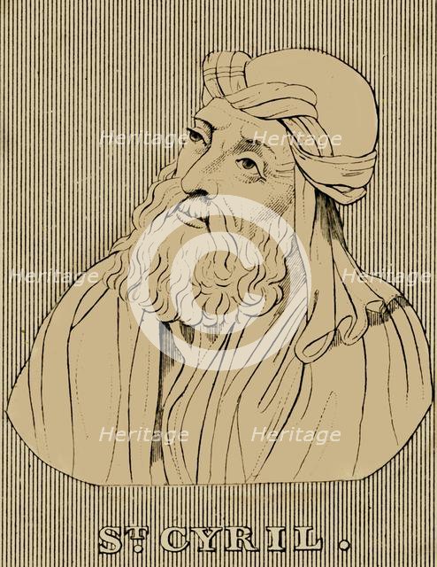 'St. Cyril', (c376-444), 1830. Creator: Unknown.