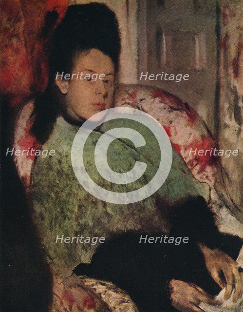 'Portrait of Elena Carafa', c1875. Artist: Edgar Degas.