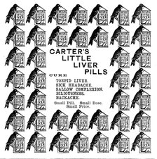 Advertisement for Carter's Little Liver Pills, 1895. Creator: Unknown.