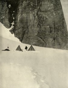 'The Camp Under the Granite Pillar, Half a Mile from the Lower Glacier Depot...January 27', 1909. Artist: Unknown.