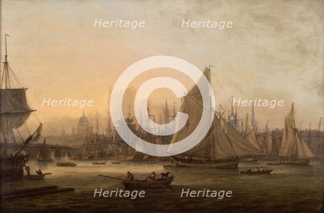 'The Pool of London', c1805. Artist: Thomas Luny