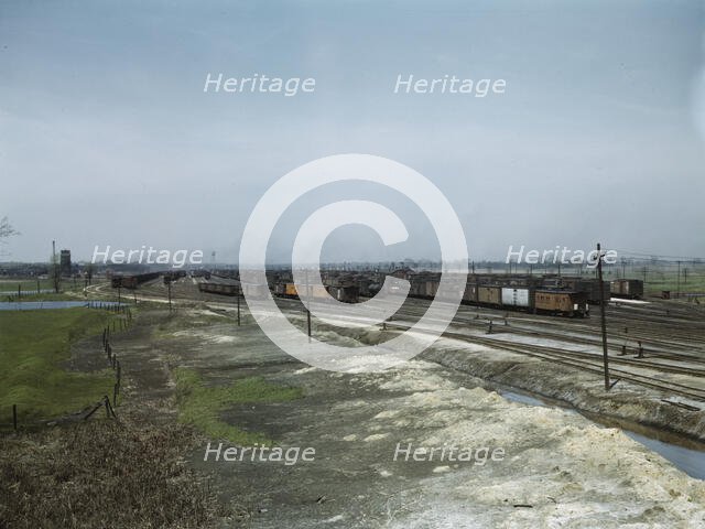 C. M. St. P. & P. R.R., general view of part of the yard, Bensenville, Ill., 1943. Creator: Jack Delano.