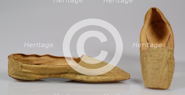 Slippers, American, 1850. Creator: Unknown.