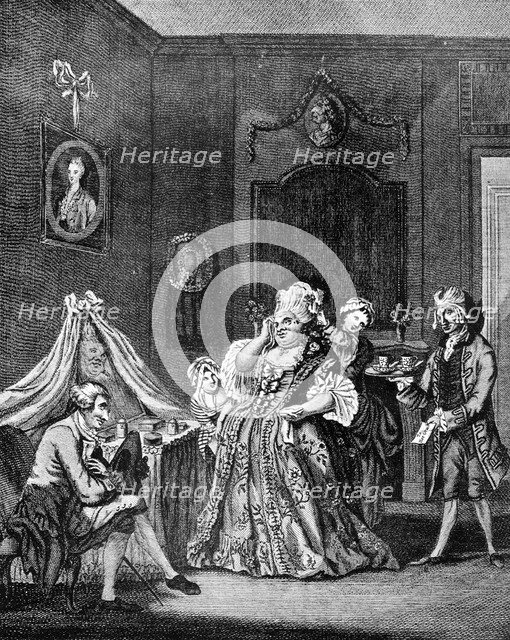 'The English Lady at Paris', 1771.Artist: Charles Brandoin