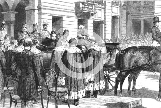 ''The Queen's visit to Glasgow and Paisley, the opening of the new Municipal Buildings Glasgow , by  Creator: Unknown.