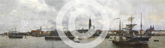 The Antwerp Waterfront in 1870, 1878. Creator: Robert Mols.