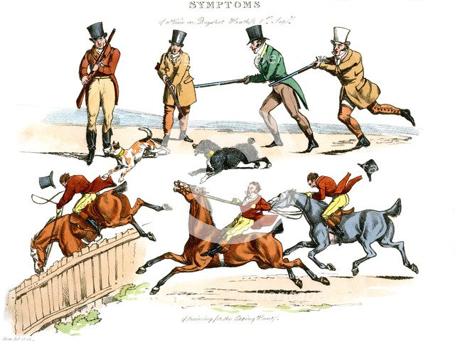 'Symptoms of Being Amused', 1822.Artist: Henry Thomas Alken