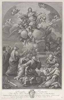 The Assumption of the Virgin, who rises from the tomb surrounded by Apostles, 1778. Creator: Giovanni Battista Cecchi.