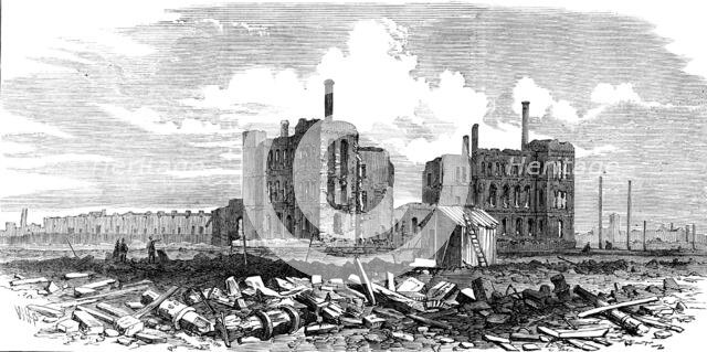 The Ruins of Chicago: Rock Island Depot, 1871. Creator: Unknown.