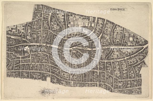 London before the Great Fire, 1666-77. Creator: Wenceslaus Hollar.