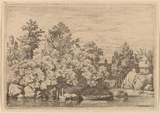 The Cudgel Dam and Covered Bridge, probably c. 1645/1656. Creator: Allart van Everdingen.