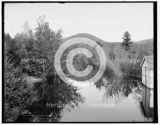 Outlet of Squam Lake, N.H., between 1900 and 1906. Creator: Unknown.