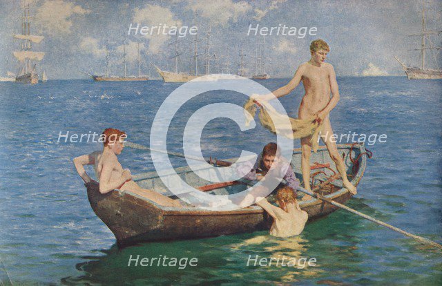 'August Blue', 1893 (1935). Artists: Henry Scott Tuke, George Newnes.