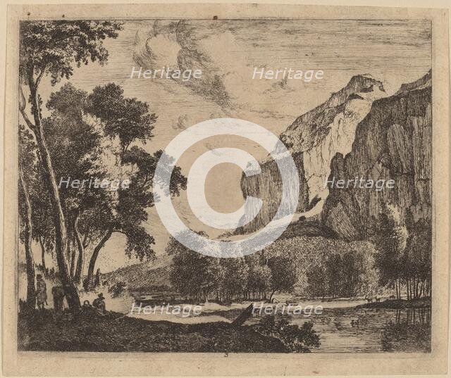 Riverscape with Rocks on the Right: pl.3. Creators: Roelant Roghman, Melchior Küsel.