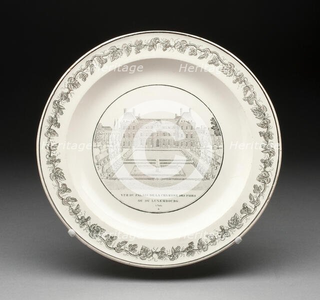Plate, Creil, 1800/50. Creator: Creil Pottery.