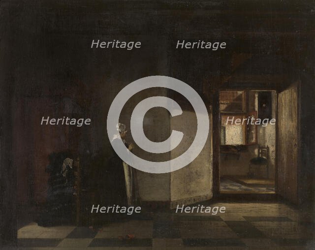 Dutch Interior, c1650-1680s. Creator: Pieter de Hooch.