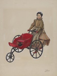 Go-Cart and Doll, 1935/1942. Creator: Beverly Chichester.