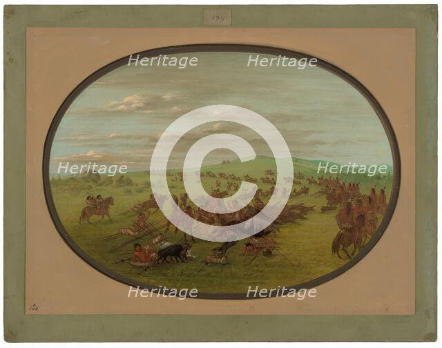 Camanchees Moving, 1861/1869. Creator: George Catlin.