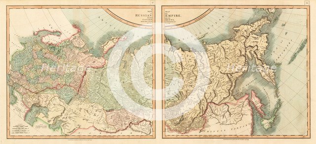 Map of the Russian Empire Divided into its Governments.
