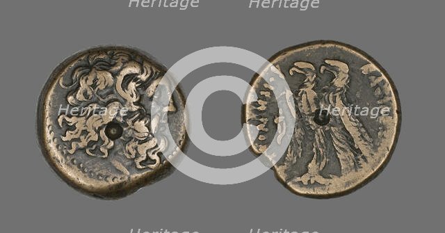 Coin Depicting the God Zeus, 117-111 BCE, issued by Ptolemy X (Soter II). Creator: Unknown.