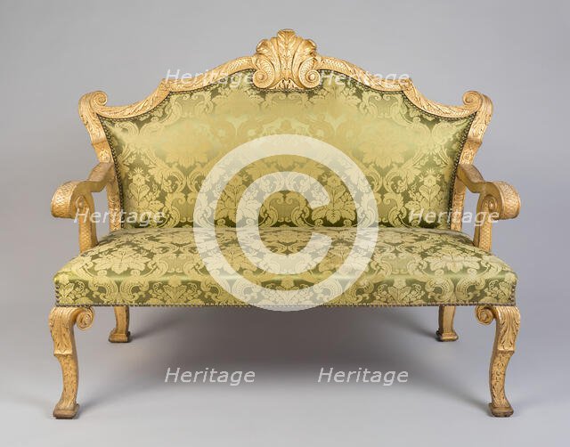 Settee (one of a pair), England, 1725/35. Creator: Unknown.