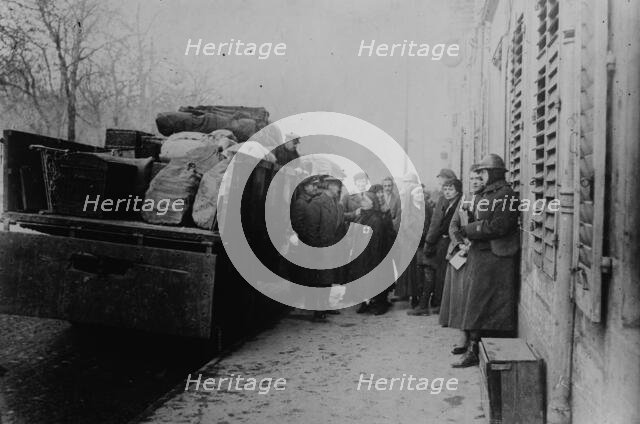 Nancy, Americans loading a camion, between c1915 and c1920. Creator: Bain News Service.