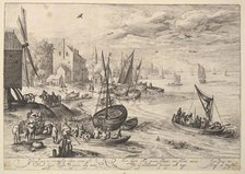 Harbor Scene. Creator: Crispijn de Passe I.