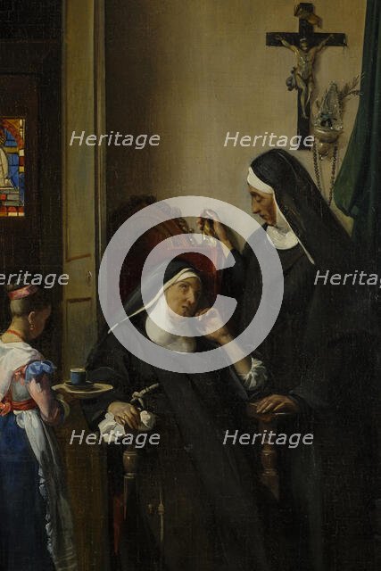 La Religieuse malade, c.1830. Creator: Francois-Marius Granet.