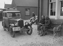 Wolseley Hornet of Morna Vaughan, B&HMC Brighton Motor Rally, John O'Groats, Scotland, 1930. Artist: Bill Brunell.