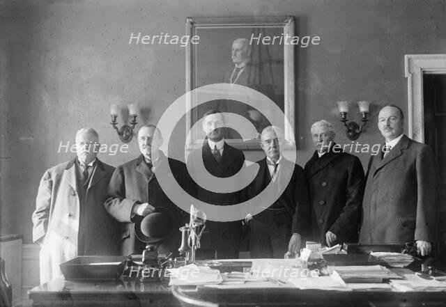 Railroads War Board - Elliott, Howard, President, N.P. Railway; Holden, Hale, 1918. Creator: Harris & Ewing.