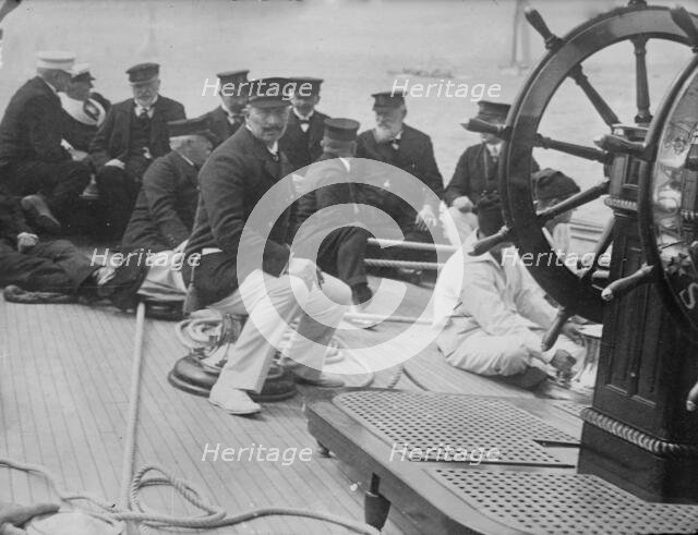 Kaiser on ship "Meteor", 1913. Creators: Bain News Service, George Graham Bain.