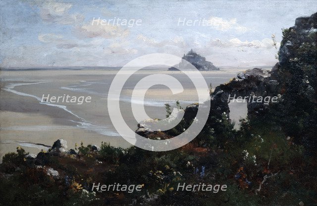 'Mont Saint Michel', 1881. Artist: Emmanuel Lansyer
