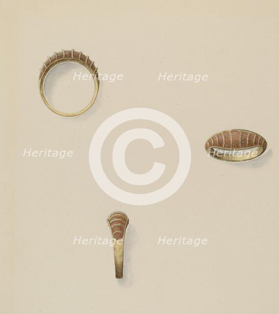 Hair Ring, c. 1937. Creator: John H. Tercuzzi.