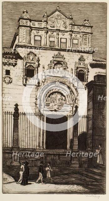 The Doorway Of Santa Cruz, Toledo, 1913. Creator: William Strang.