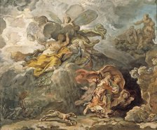 Aeneas and Dido Fleeing the Storm, between c1772 and c1774. Creator: Jean Bernard Restout.