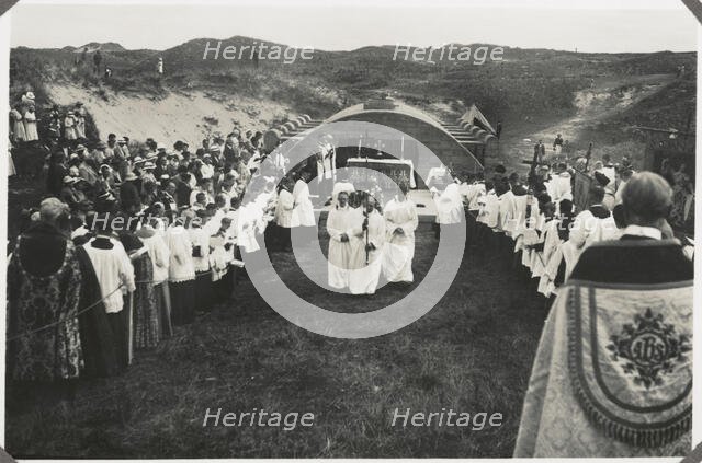 St Piran's Oratory, Penhale Sands, Perranzabuloe, Cornwall, 1936. Creator: Unknown.