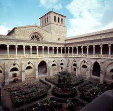 Cloister of the Knights in the Monastery of Santa Maria de la Huerta.